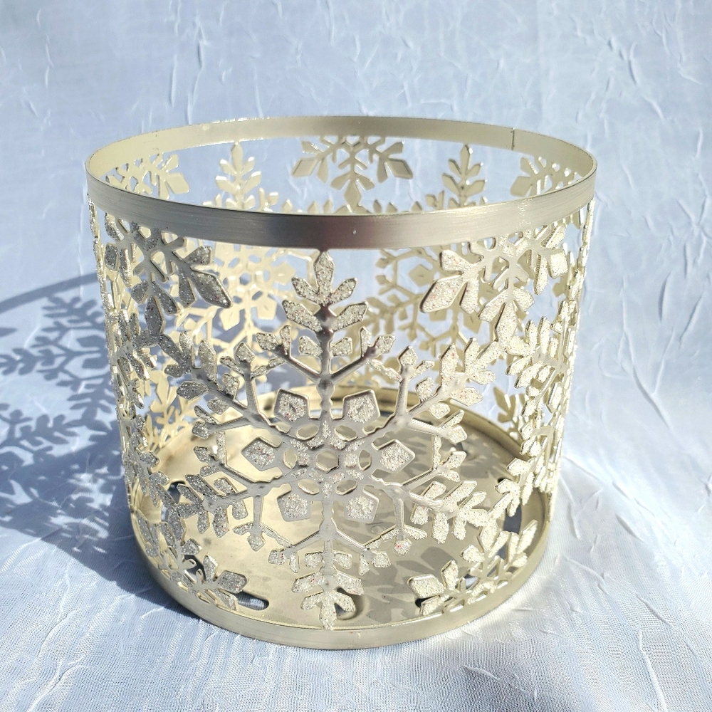 ❄ Snowflake Glitter Candle Sleeve ❄